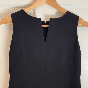 Ann Taylor, sleeveless, simple black dress, size 6P